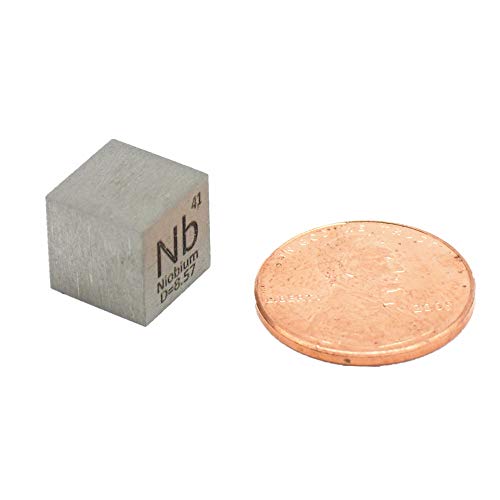 Image of 9 Density Cubes for Chemistry Study 0.39 inch Metal Cube with Density Weight for Periodic Table Collection and Education Co Cr Mo Nb Pb Zr W Y Pb
