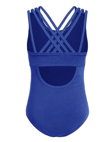Image of Arshiner Girls Ballet Leotards Dance Gymnastic Outfits Crisscross Straps Sleeveless Tank Dancewear