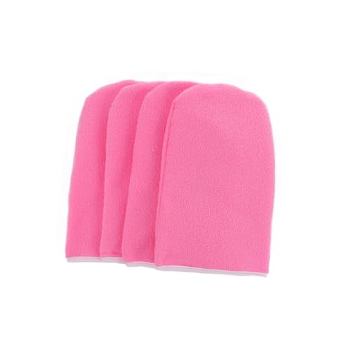 FOMIYES 2 Pairs Pink Paraffin Wax Gloves Hand Treatment Mitts for Spa Insulated Covers Maximize Moisture Absorption for Wax Bath Therapy