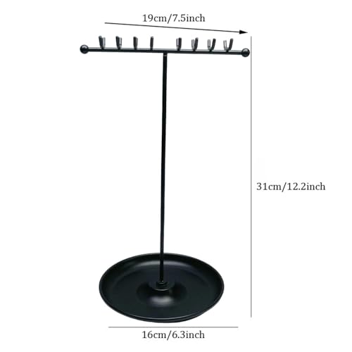 Expositor de joyas para dormitorio y tocador con ganchos para pulseras 6