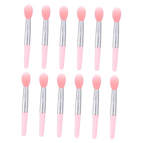 NULYLU Cosmetic Lipstick Brush Set 12pcs Lip Brush Lip Mask Applicator Makeup Tool for Makeup