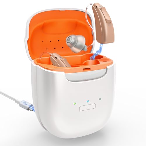 Rechargeable Hearing Aids for Seniors Moderate Severe Hearing Loss, 16-Channel Digital OTC Hearing...