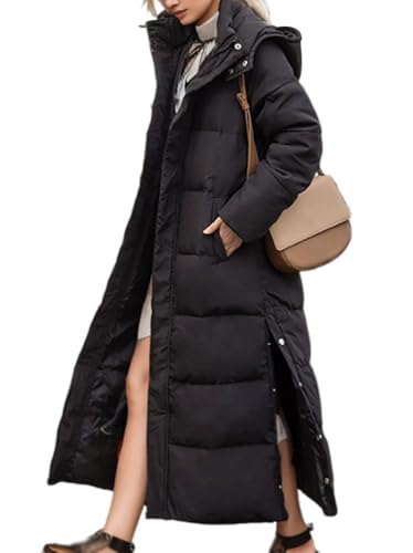 Onsoyours Steppmantel Damen Lang Wintermantel Daunenjacke Warme...