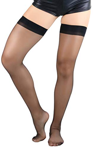 Image of ToBeInStyle Women's Sheer Seamless Nylon Contrasting Backseam Stocking