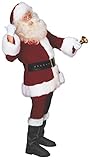 Rubie's Deluxe Velveteen Santa Suit, Red/White, Standard