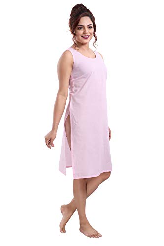 Image of Cotton Rich Camisole Slip for Women | Long Kurti Slip /Suit Slip /Camisole Slip Knee Length Inner(Long Inner)