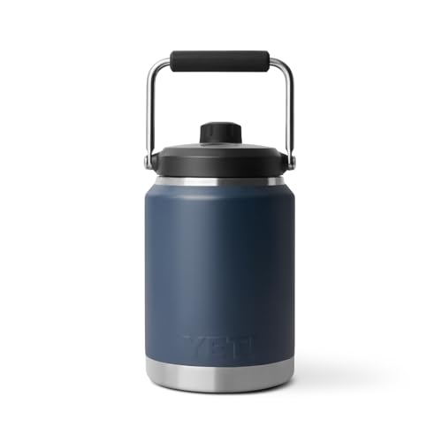 Image of YETI Rambler Half Gallon Jug 2.0, Vacuum Insulated, Leakproof, Stainless Steel with MagCap, Navy