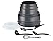 Tefal L6859302 Ingenio Performance Batterie De Cuisine Set De 15 Pièces Gris Tous Feux Dont Induction, fabriqué en France