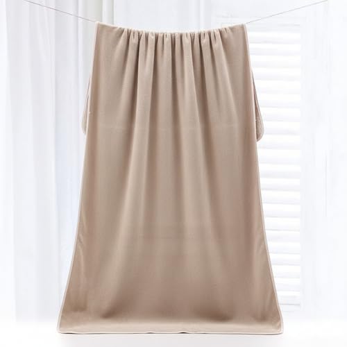 Image of Dribble Coral Fleece 450 GSM Bath Towel 70x140 cm | Ultra Soft, Quick Dry, Highly Absorbent | Lightweight & Skin-Friendly Towel for Bathroom, Gym & Travel, Brown