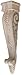 Hafele Grape Corbel (194.69.610) 4-3/8" x 5-1/4" x 24", Cherry