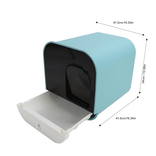 Caja de arena cerrada para gatos grande con control de olores miniatura 2