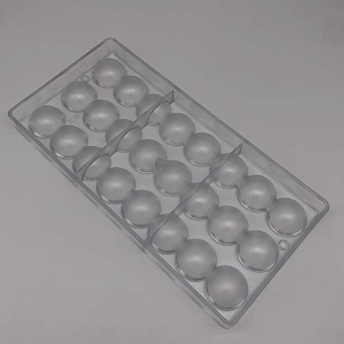Goldbaking Semi Sphere Chocolate Mould PC Polycarbonate Hemisphere Chocolate Mold (s 1.2inch) - Thumbnail 2