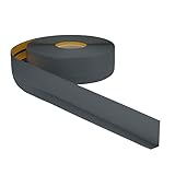 ProfiPVC Weichsockelleiste - Abschlussleiste aus PVC 50x20mm 25 Meter, selbstklebende Bodenleiste, flexible Knickleiste, auch für Küche und Badezimmer, Premium Weich Sockelleiste, Anthrazit