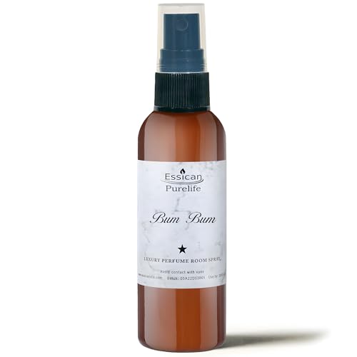 Essican Purelife Room Spray Air Freshener Spray for Home, Bum Bum, 100ml Home Fragrance Luxury Bathroom Air Freshener Sprays Odour Neutraliser, Mist Office & Room Fragrance Sprays