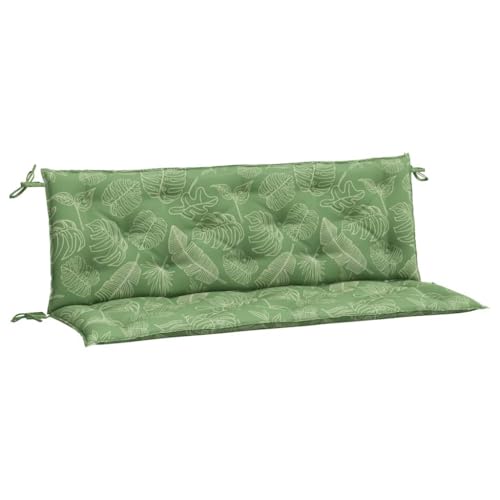 Coussin assise dossier imperméable pour banc extérieur 150x50 cm motif vert - 2