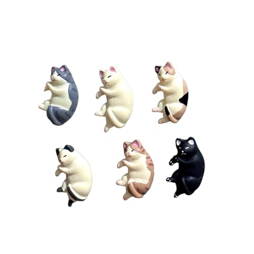 Imanes Decorativos 3D de Gato Kawaii Pack 6 miniatura 2