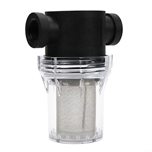 HpLive Filtro per pipeline, filtro per pompa dell'acqua da 1/2", con 200 maglie in acciaio , per la pulizia del giardino, per l'irrigazione del giardino, laghetto da giardino, piscina