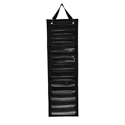 EXCEART Roll Roller Door Hanging Bag Vinyl Carrying Holder Pocket Organizer Storage Shelves Wall Mounted Organizer Oxford Cloth
