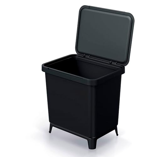 Sistema de reciclaje de 30L en color negro KEDEN