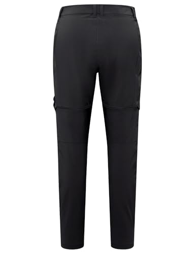 Jack Wolfskin Damen Hikeout Zip Off Pants Wanderhose, Schwarz, 46 EU