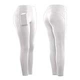 Youmymine Women High Waist Yoga Sport Pants Workout Fashion Skinny Leggings Fitness Athletic Pockets...