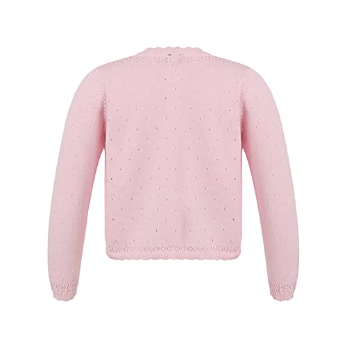 Aislor Little Child Girls Knit Long Sleeve Button Closure Lace Bolero Cardigan Shrug Dress Cover up Tops Shrug Sweater3