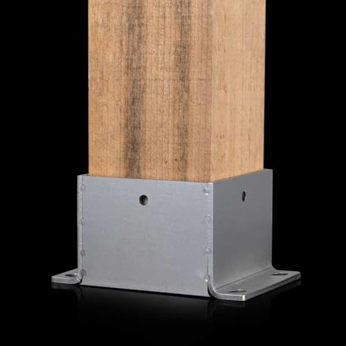 Soportes de poste de madera reforzados para pérgolas de alta resistencia 6