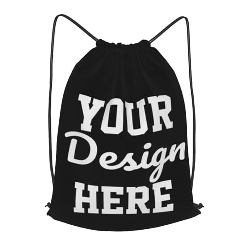 Personalized Drawstring Bag Custom Beach Backpack for Women Men Custom Drawstring Bags Custom Bags with Logo Your Design Here Bulk For Sports Gym