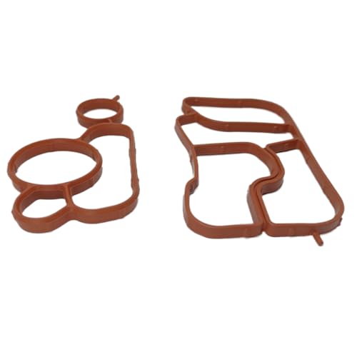 Image of Engine Oil Cooler Gasket Kit Replacement for Audi A4 Q5 Oil Filter Housing Gasket 06J117070C 06J115441A