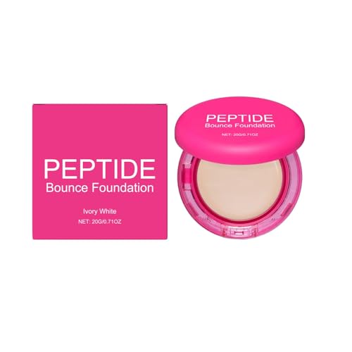 LYEAA Peptide Bounce Foundation, Base de maquillaje con péptidos para pieles maduras, Bálsamo con péptidos antiedad, Natural, Cobertura media para todo tipo de pieles