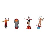 Atmosphera - Lot de 4 santons pour Village Cirque h.6,6cm