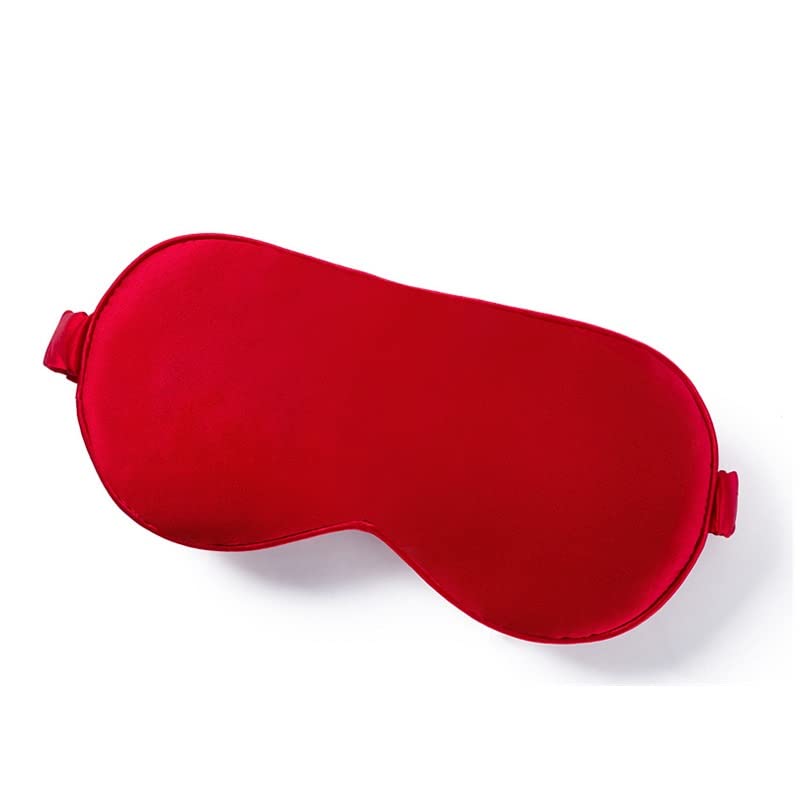 Schlafmaske aus Seide, weicher Satin, Augenbinde, elastischer Riemen, Nacht-Augenschutz, Reisenickerchen for Damen und Herren (Color : D)