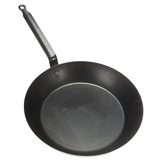 Pentole Agnelli, COFE3006T28, Padella Lionese Leggera con 1 Manico, Ferro, Nero