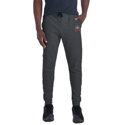 Campus Lab East Stroudsburg University Primary Logo Unisex Jogger Sweatpants with Pockets for Men and Women, Charcoal, Medium
