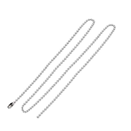 New Lon0167 304 chaîne En vedette de chaîne efficacité fiable de boule de fermoir d'acier inoxydable ton argent 4cm diamètre 100mm de longueur(id:13e 4b 4c 1ca)