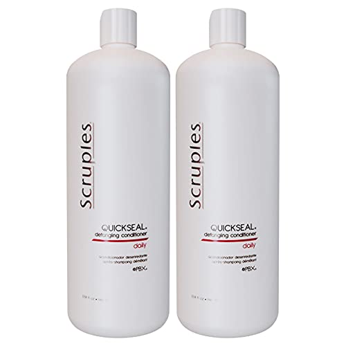 Scruples Quickseal Detangling Conditioner - Hair Detangler for Smooth, Silky, and Damage and Frizz - Free Hair - Suitable for All Hair Types (Pack of 2)