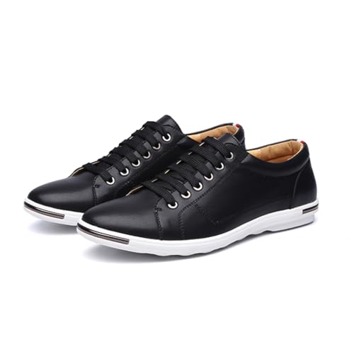 Men's Low Top Oxford Shoes Lace-Up Comfort Walking Casual Driving Shoes Fashion Flat Sneakers Round Toe Business Dress Shoes2