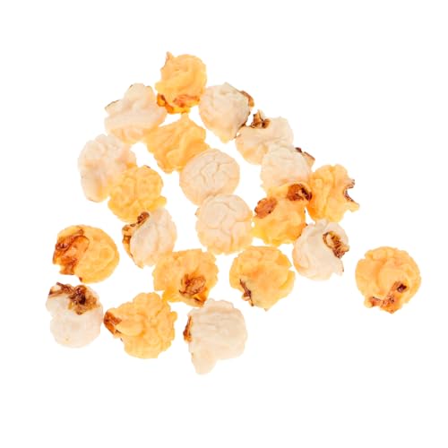 Wakauto Faux Popcorn Props 20pcs Miniature Fake Popcorn Models for Home Decor Christmas Party Supplies