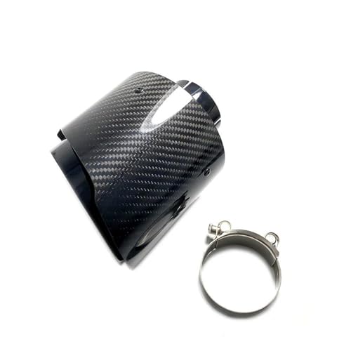 Tubo de escape con salida de carbono brillante para un flujo optimizado y estilo deportivo