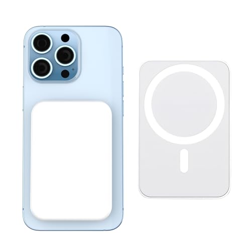 Power Bank 5000mAh Inalámbrico Magnético para iPhone, Cargador Portátil Inalámbrico, Batería Portátil de PD15W Carga Rápida Compatible con Magnetic para iPhone 17 16 15 14 13 12/Pro/Pro MAX/Mini/Plus