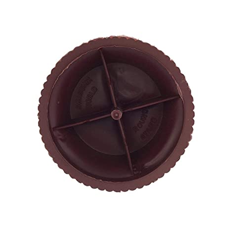 Image of E-COSMOS Refrigerator Stand, Washing Machine Stand, Furniture Base Stand, Fridge Stands for Single Door and Double Door (Pack of 4) (Brown Round Pad)