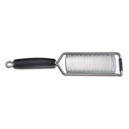 Rallador ancho de acero inoxidable con mango negro miniatura 1