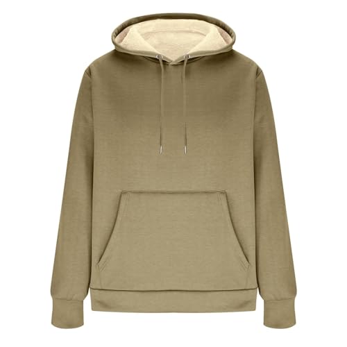 Mens Heavy Hoodie Sherpa with Fleece Lined Pullover, Thick Winter Hooded Sweatshirt, Thick Fleece Lined Hoodie