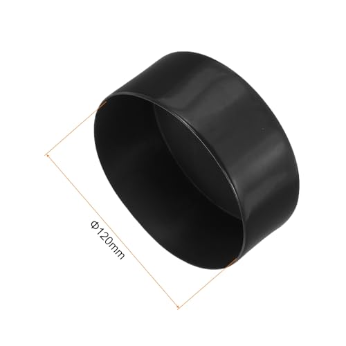 Image of uxcell 2pcs Rubber End Caps 120mm(4.7 Inch) ID Vinyl Round Tube Bolt Cap Cover Screw Thread Protectors Black, 50mm Height