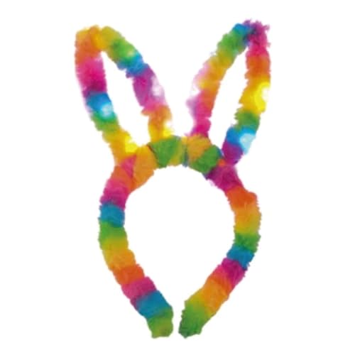 Tiara Coelho Arco-Íris com LED - Unissex - Estampado - 16cm x 18c...