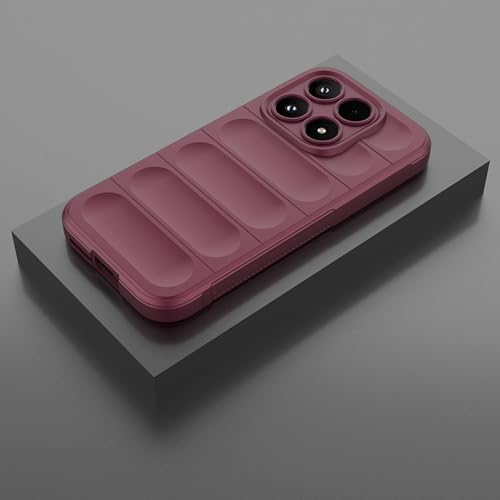 Image of for Xiaomi 17 Case Anti-Drop Soft TPU Rugged Phone Back Cover - Wine Red