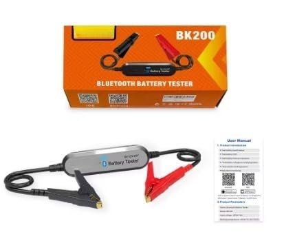 BK200, 6V-12V-24V Tester di resistenza della batteria automobilistica Bluetooth 4.0 5.0 Tester della batteria(Argento)