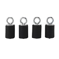 BOROCO 4PCS ATV Lock & Ride Zurranker, 1,45 Zoll (37 mm) Gummi Anschlagpunkt aus Edelstahl, Elastische Ladungssicherung Passend für Polaris Ranger, UTV & ATV