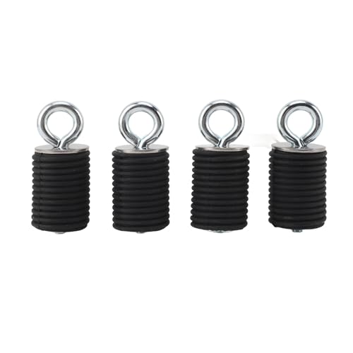 BOROCO 4PCS ATV Lock & Ride Zurranker, 1,45 Zoll (37 mm) Gummi Anschlagpunkt aus Edelstahl, Elastische Ladungssicherung Passend für Polaris Ranger, UTV & ATV