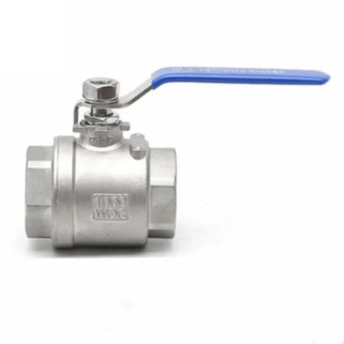 Válvula de bola de acero inoxidable SS304 con rosca hembra de 1/2 pulgada DN15 3